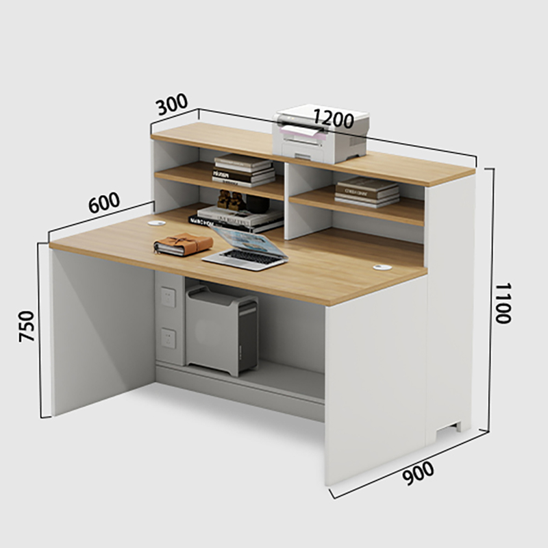 烁恒屏风办公桌单人位张高清大图