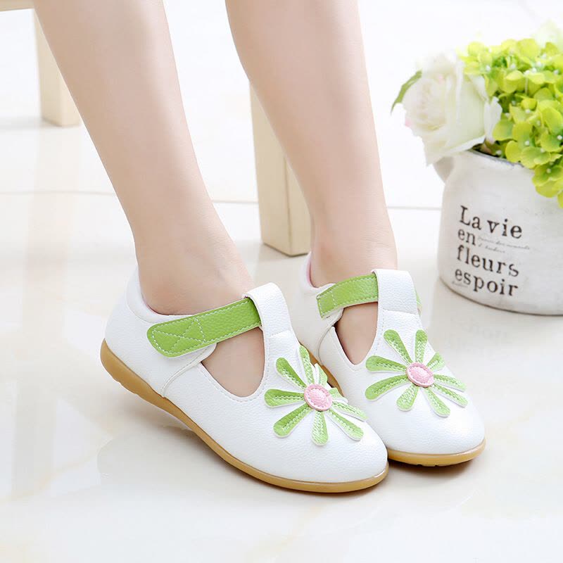 迪鲁奥(DILUAO)夏季2021春季新款女童鞋女宝宝公主鞋儿童软底韩版丁字皮鞋小童豆豆鞋图片