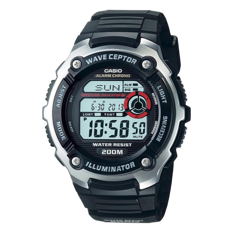 CASIO 卡西欧光动能电波男士手表200米防水全球多时区显示