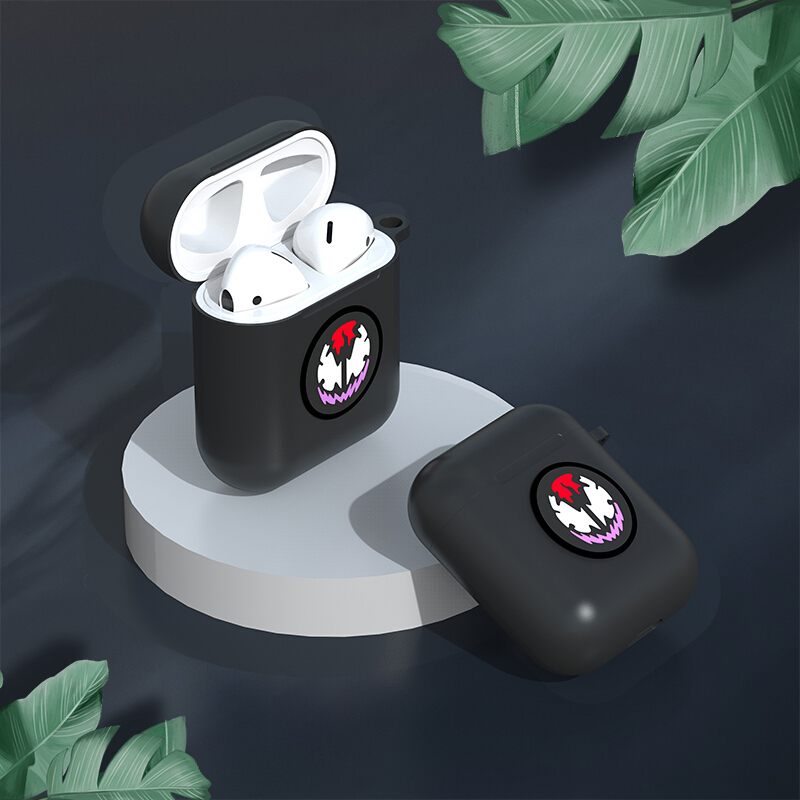 ESCASE 苹果耳机保护套 airpods1/2代 苹果无线蓝牙硅胶壳 潮牌创意收纳盒男女款 卡通可爱漫威正版 毒液