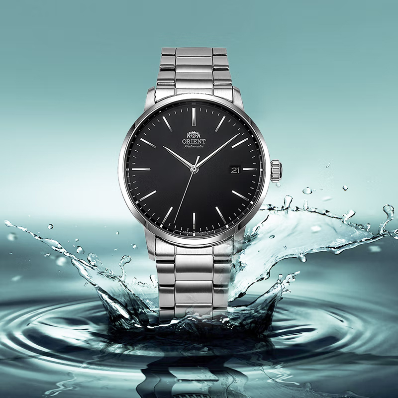 东方双狮orient男士机械表 简约大气 商务时尚 防水透底 经典款男士