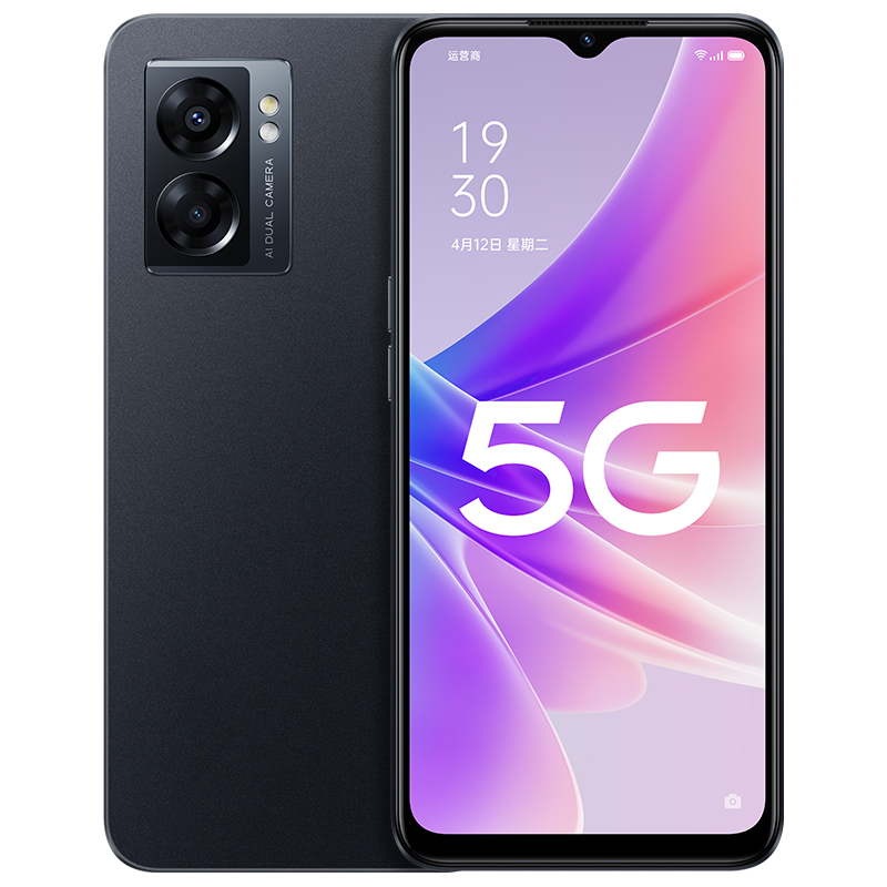 oppo a57手机 8gb 256gb 静夜黑 轻薄时尚机身 90hz炫彩屏 双模5g大