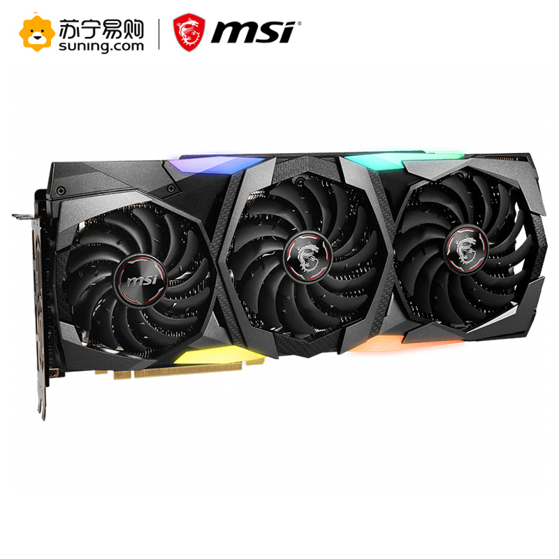 MSI微星 魔龙 GeForce RTX 2070 SUPER GAMING X TRIO 8GD6 2070S旗舰款 OC版电竞游戏台式机电脑寂冷显卡