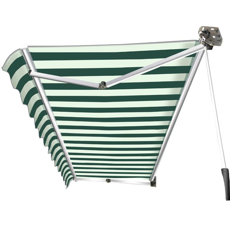 户外雨棚遮阳棚伸缩式电动阳台折叠雨蓬铝合金加厚手摇庭院挡雨棚