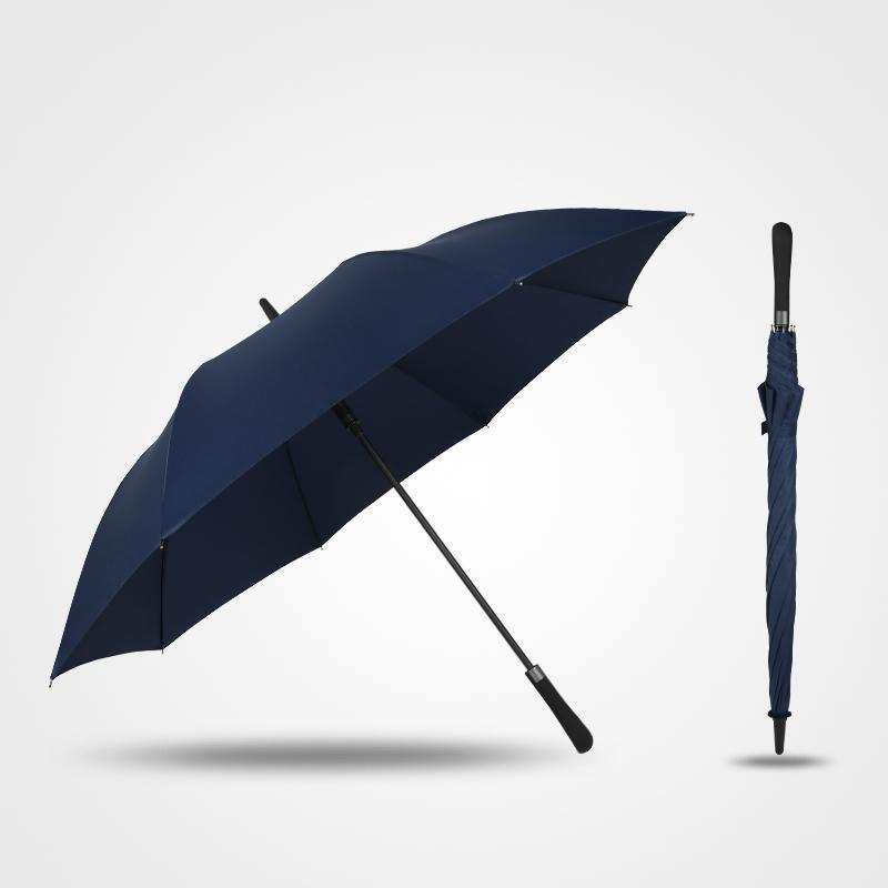 碳纤维直杆伞双人长柄雨伞男女自动大号加固加大抗风广告定制logo