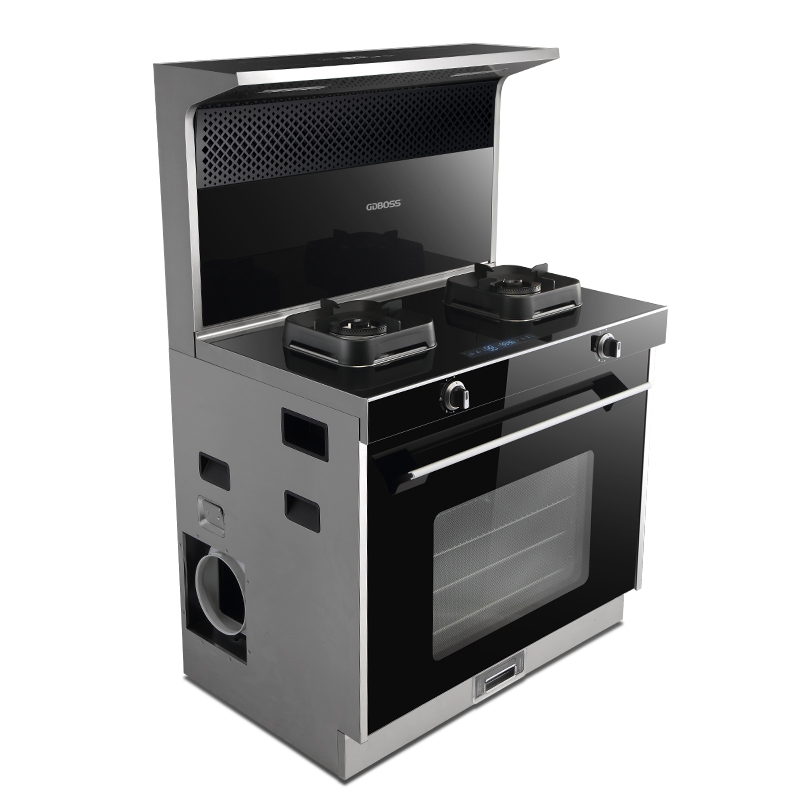 gdboss波仕电器蒸烤一体集成灶大火力头部加热环保大吸力bosss350液化