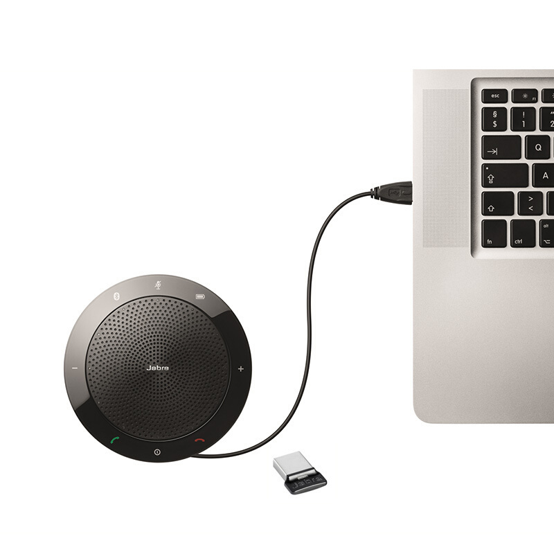 Jabra/捷波朗 Speak 510+适配器 UC版蓝牙音箱免提通话视频会议扬声器USB音响