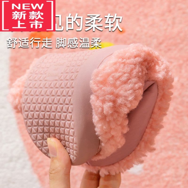 可莉允儿童棉拖鞋冬季女孩男童室内宝宝家居鞋亲子防水防滑棉鞋女童冬天图片