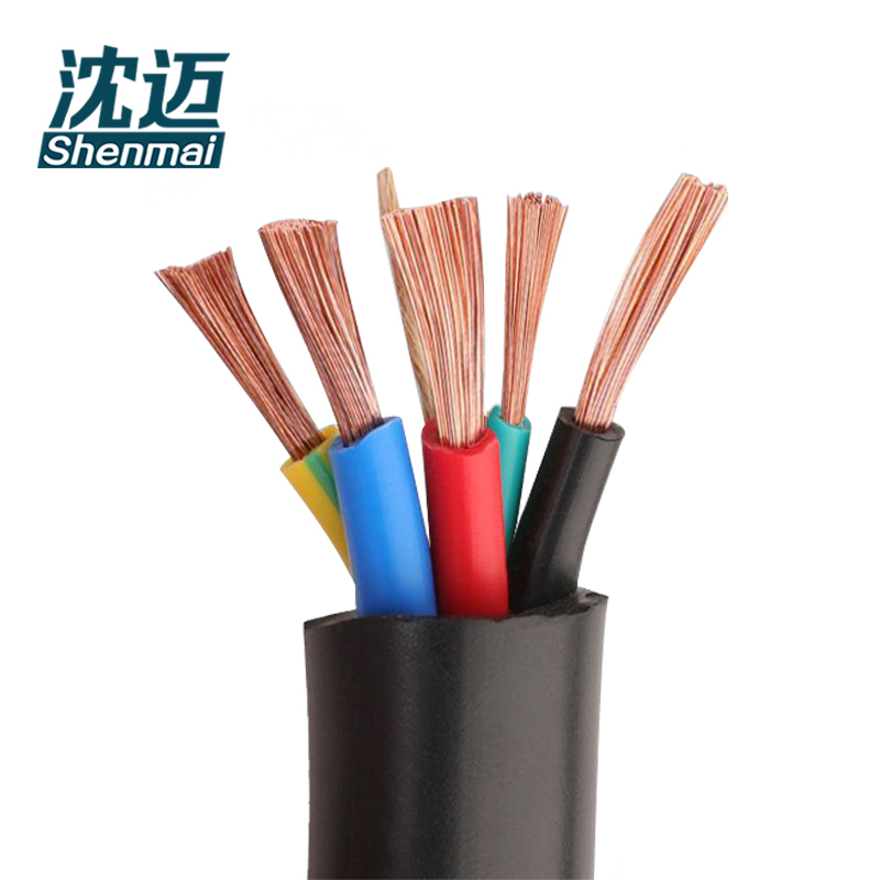 沈迈 铜芯橡套软电线 YC-4*35+1*10平方 1米高清大图