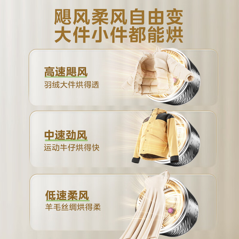 美的(Midea)10公斤热泵烘干机 干衣机家用 变频 纯平全嵌[元气2.0] 除菌除螨 毛屑过滤 MH10L7PRO高清大图