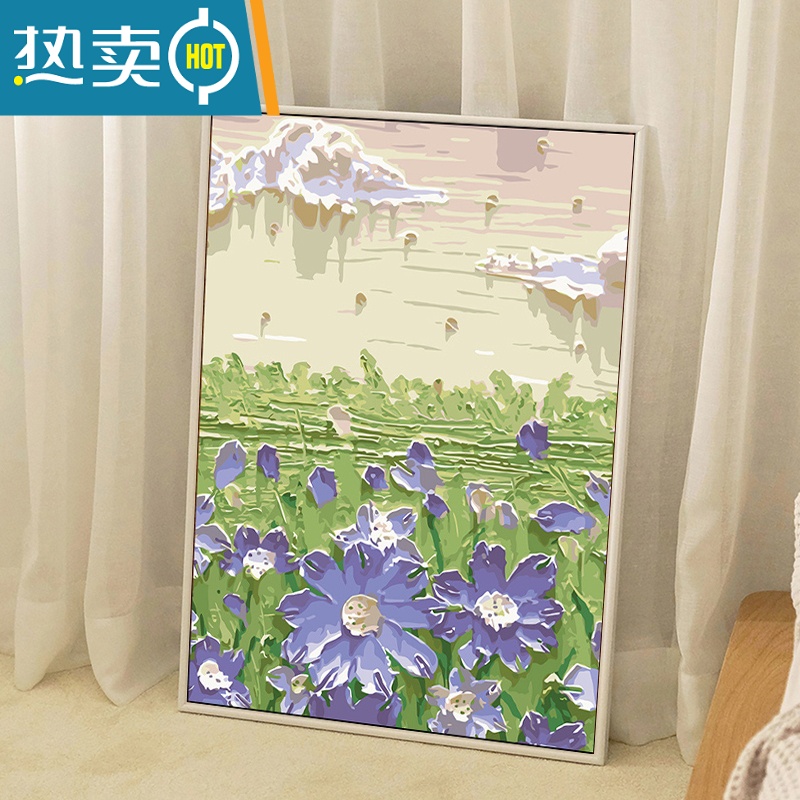 敬平ins风系艺术客厅装饰画温馨卧室女孩房摆画唯美餐厅书房挂画装饰画 唯美意境01 35*50雅黑环保框高清艺术质感防水易打理