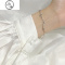JiMi拂柳锆石925银手链 女轻奢小众高级设计感温柔甜美经典百搭