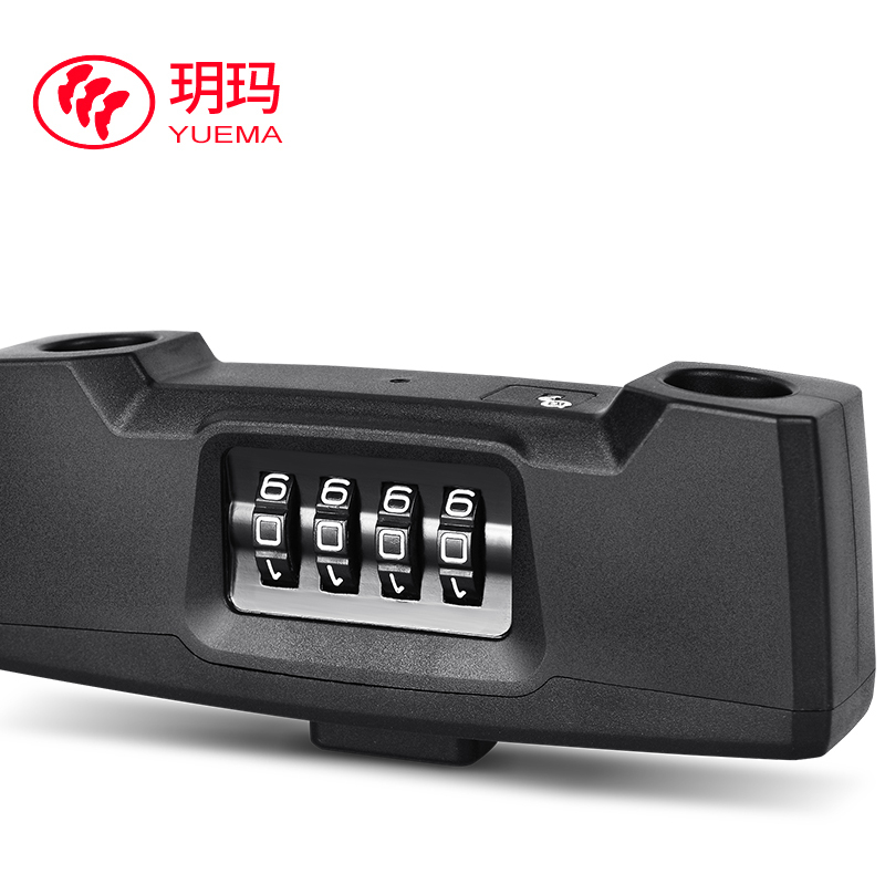 玥玛 玻璃门密码锁抗剪U形锁双开玻璃门锁WMMBL901