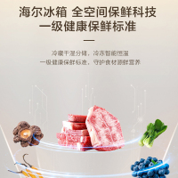 海尔(Haier)510L法式多门冰箱 594mm专业超薄零嵌 全空间保鲜科技 BCD-510WGHFD1BXHU1