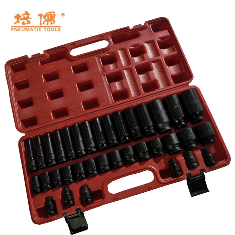培儒电动工具1/2’’套筒组合套装 35件套PR-TT-35高清大图