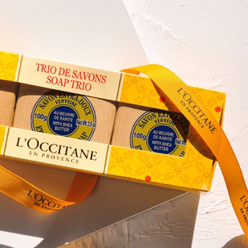 欧舒丹马鞭草 香皂礼盒100g*3高清大图