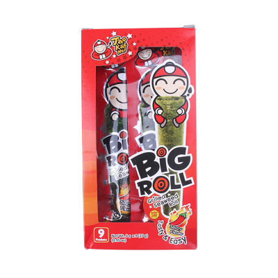 老板仔(Taokaenoi)辛辣味香脆紫菜27g盒装 网红进口零食 海苔