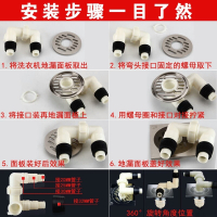 潜水艇(submarine)洗衣机地漏全铜防臭全封闭地漏面板防臭防虫防呛水双头XTF-10