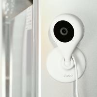360 摄像头监控 小水滴1080P高清夜视家用wifi监控器 室内无线网络摄像头手机远程智能摄像机+64G内存卡