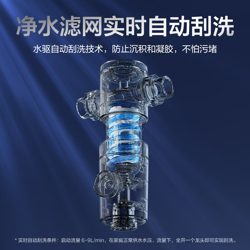 海尔(Haier)前置过滤器超10T大通量小飓风家用净水器40微米磁环吸附双过滤全屋净水非直饮HP-37PRO高清大图