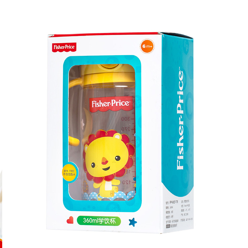 费雪牌(FISHER-PRICE) 母婴幼儿童学饮杯带手柄 FP-8027C 黄色 适用年龄:12个月以上高清大图