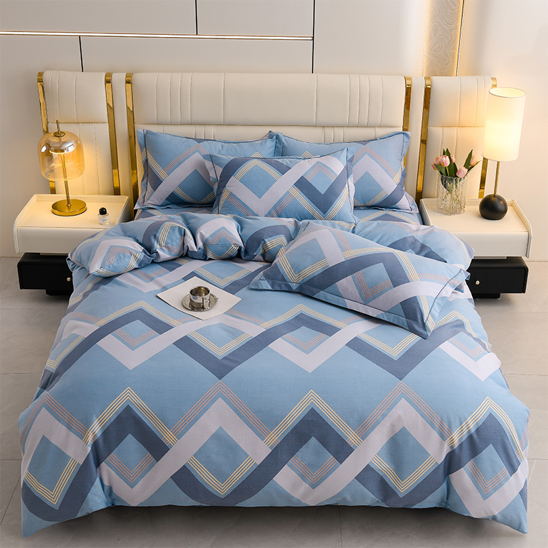 雅鹿 全棉加厚磨毛四件套高清大图