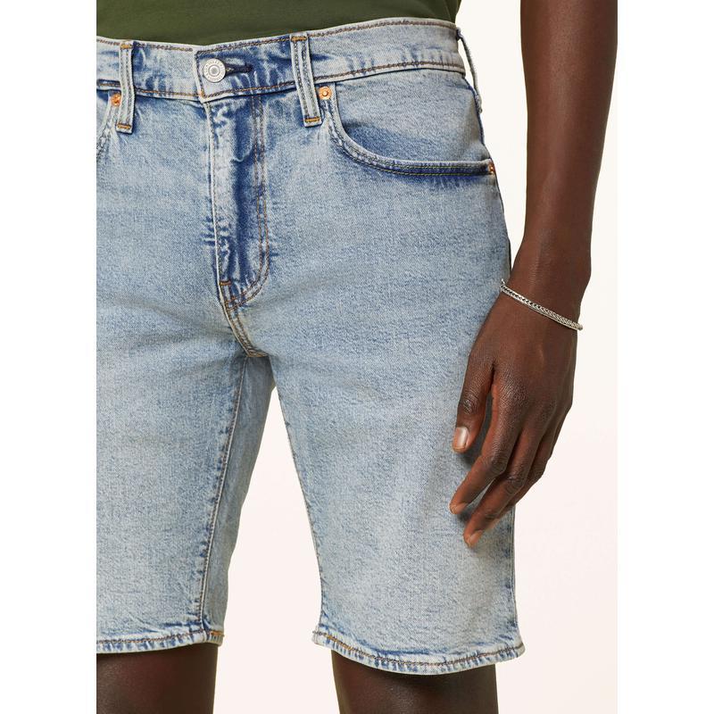 Levi’s男士短款牛仔裤短裤 口袋拉链设计软质牛仔布