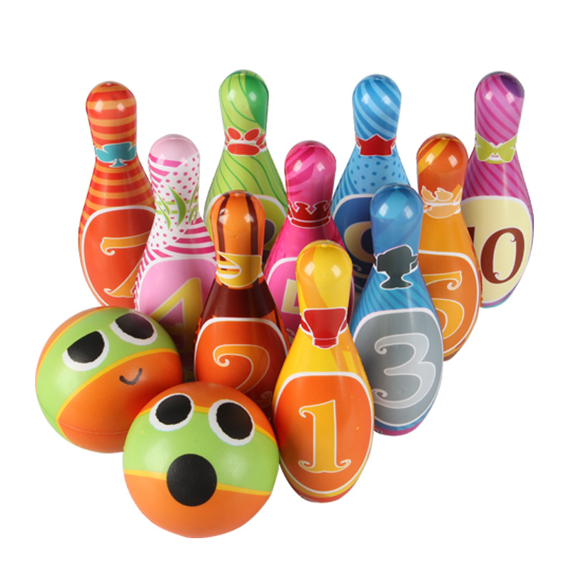 由惠体育宏登hongdeng儿童保龄球玩具实心儿童保龄球运动玩具套装