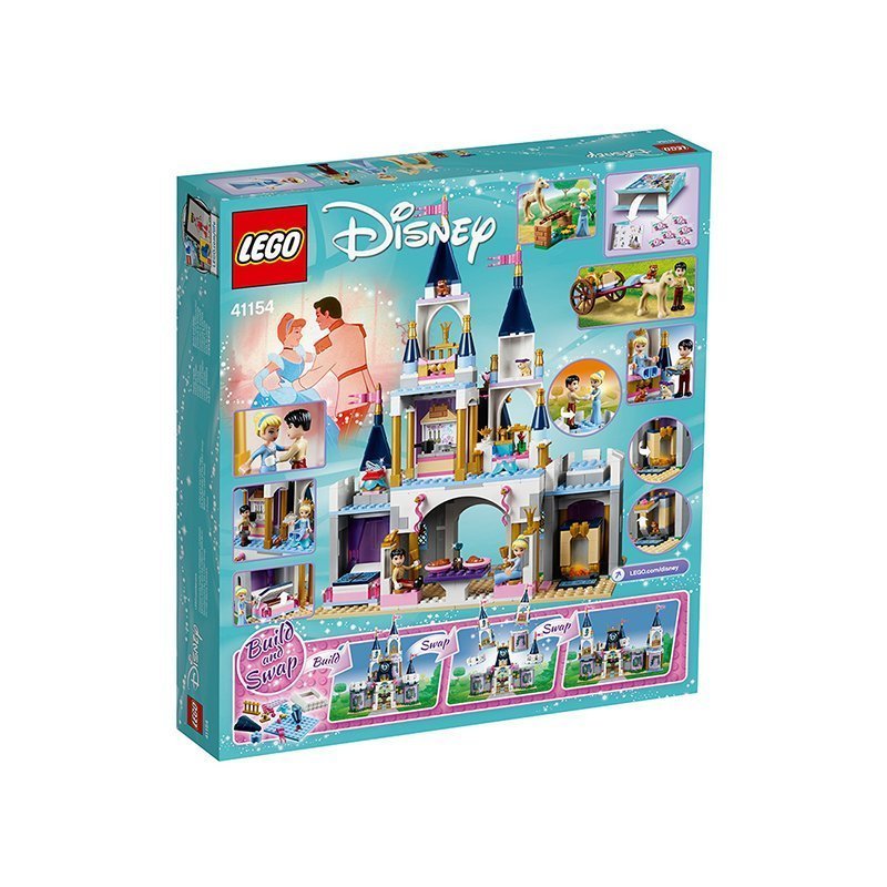 乐高(LEGO)迪斯尼公主系列 灰姑娘的梦幻城堡 41154 积木玩具200块以上 585颗 6-12岁 塑料玩具
