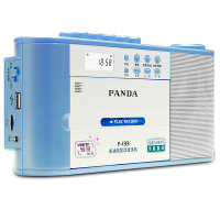熊猫(PANDA)F-133语言复读机磁带播放机U盘MP3插卡英语小学生正品初中教学用多功能播放器放磁带的收音机 蓝色