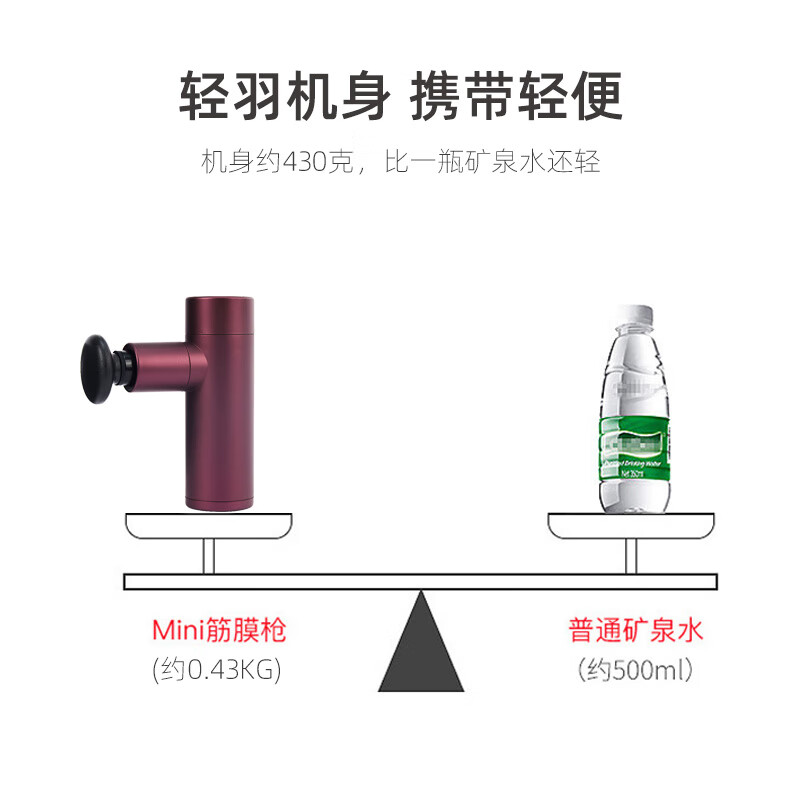 践程 筋膜枪 迷你多部位按摩器肌肉深层高频震动健身器按摩仪 TY-607B高清大图