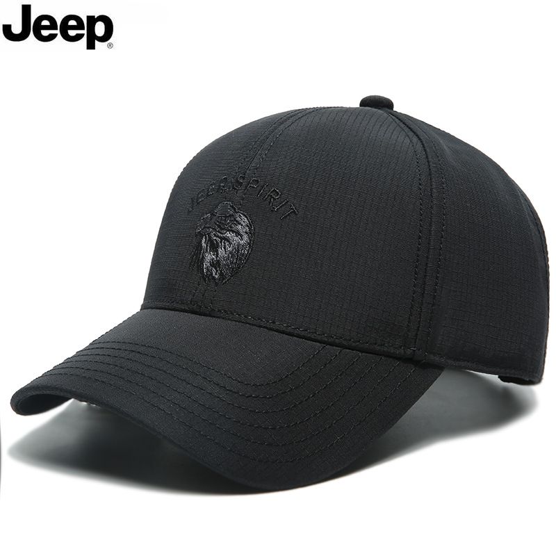 JEEP SPIRIT吉普加绒帽子男冬季保暖男士户外休闲帽棒球帽鸭舌帽子