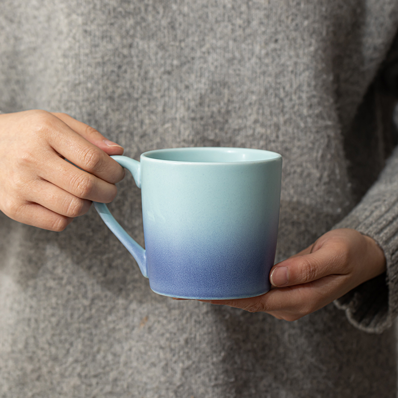 苏氏陶瓷（SUSHI CERAMICS）马克杯渐变情侣水杯对杯刷牙杯高清大图