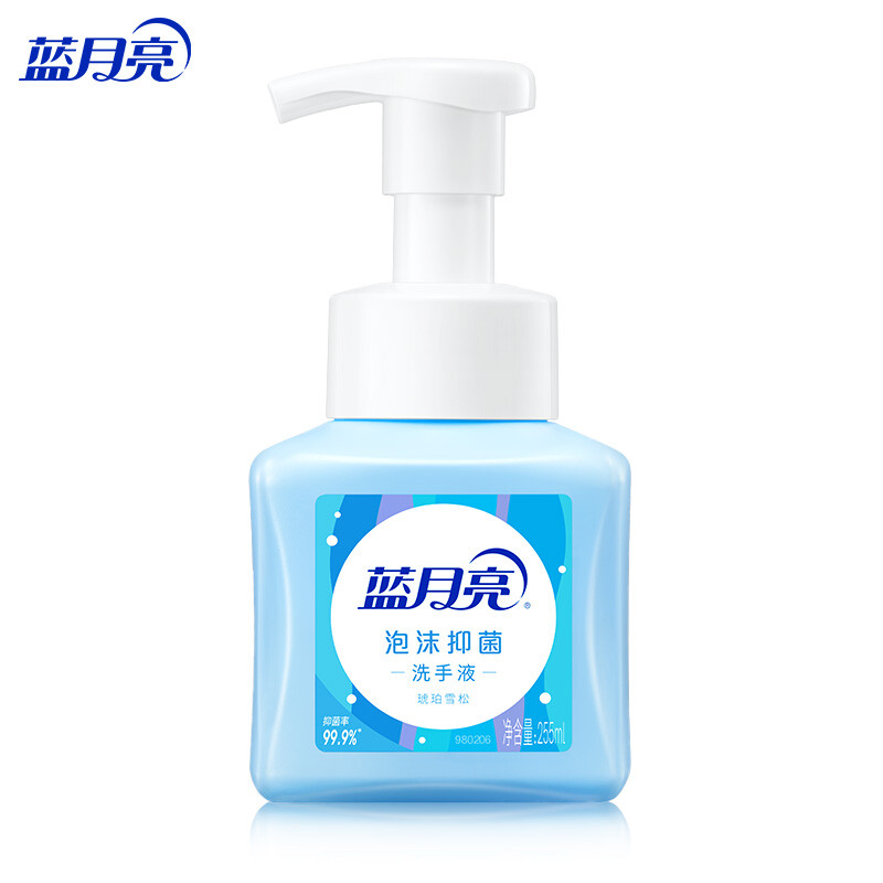 蓝月亮 泡沫抑菌洗手液(琥珀雪松)255ml 1瓶高清大图