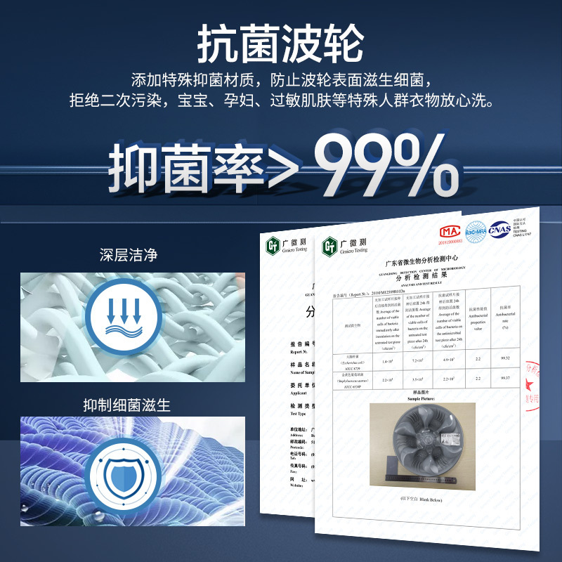 [支持以旧换新]威力洗衣机12公斤大容量全自动波轮洗衣机家用智能洗衣八大程序 XQB120-1699X高清大图