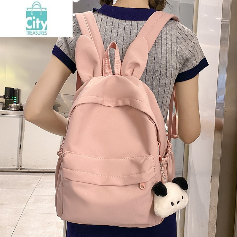 书包女孩小学生可爱女童户外幼儿园儿童旅行小背包粉色出游双肩包