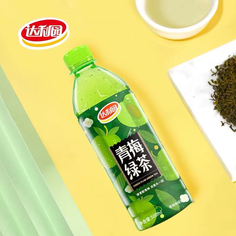 达利园青梅绿茶500ml*5瓶青梅绿绿茶饮料 茶饮料组合装套餐