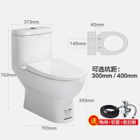 ARROW箭牌卫浴双坑距快拆盖板 双档节水 防臭静音 自洁釉面 喷射虹吸式连体座便器