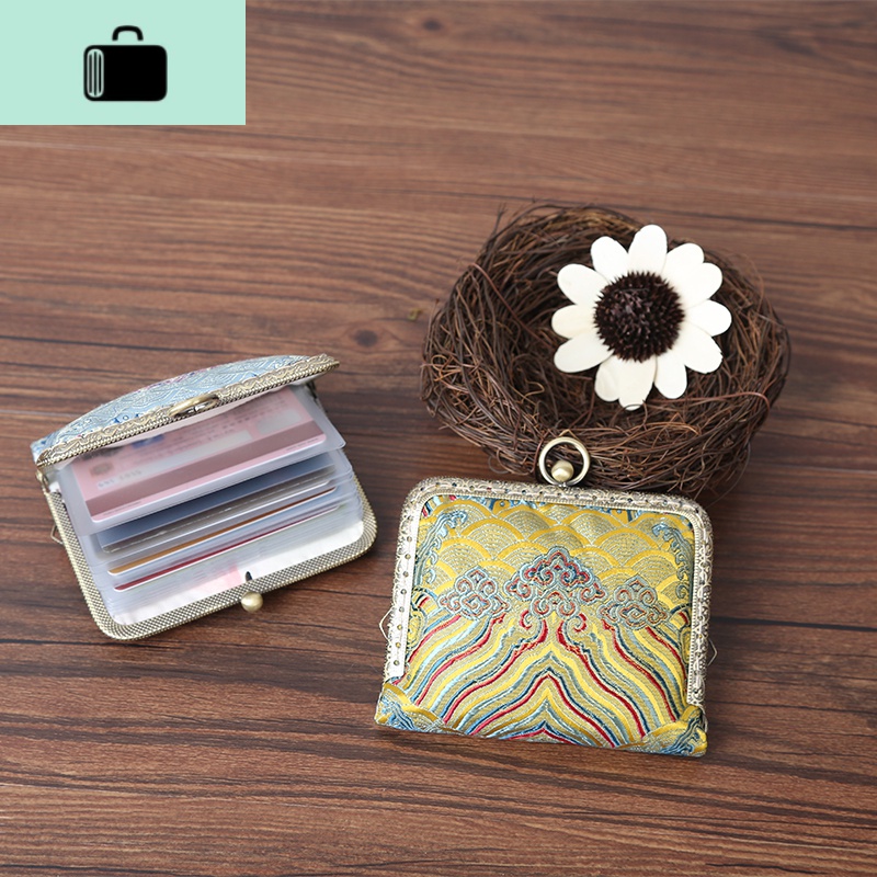 信用卡套薄款超薄公交饭卡创意中国风放银卡包女式防磁防盗刷收纳NEW LAKE女士钱包/卡包高清大图