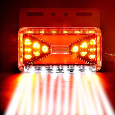大货车边灯侧边灯24v挂车强光多功能防水led超亮照地示宽灯轮胎灯红色