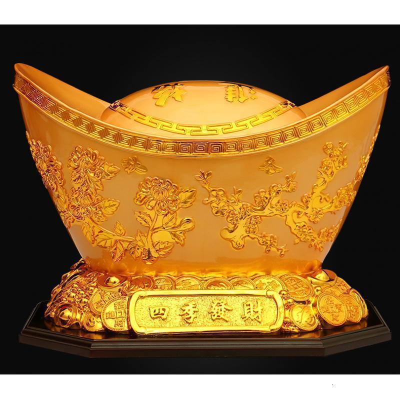 开业礼品大号金元宝工艺品店铺装饰品摆件存钱罐客厅电视柜_252_714