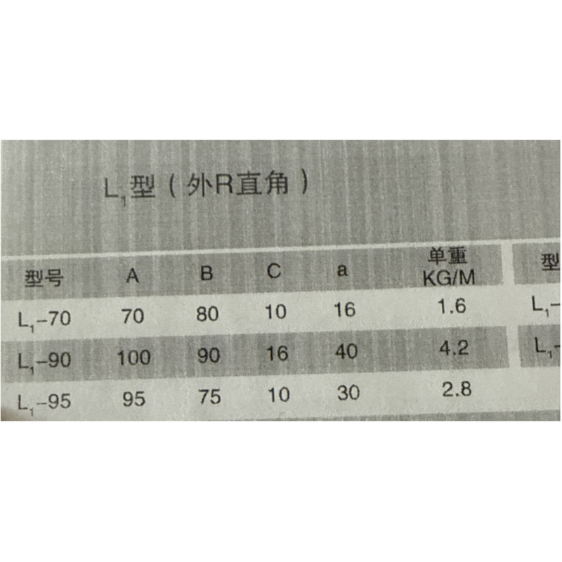 橡胶止水 Lp1-90 外R直角 单位:个 定制款