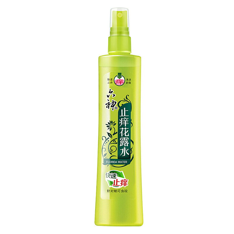 夏季六神180ml喷雾花露水快速止痒/劲凉酷爽/艾叶健肤花露水正品高清大图