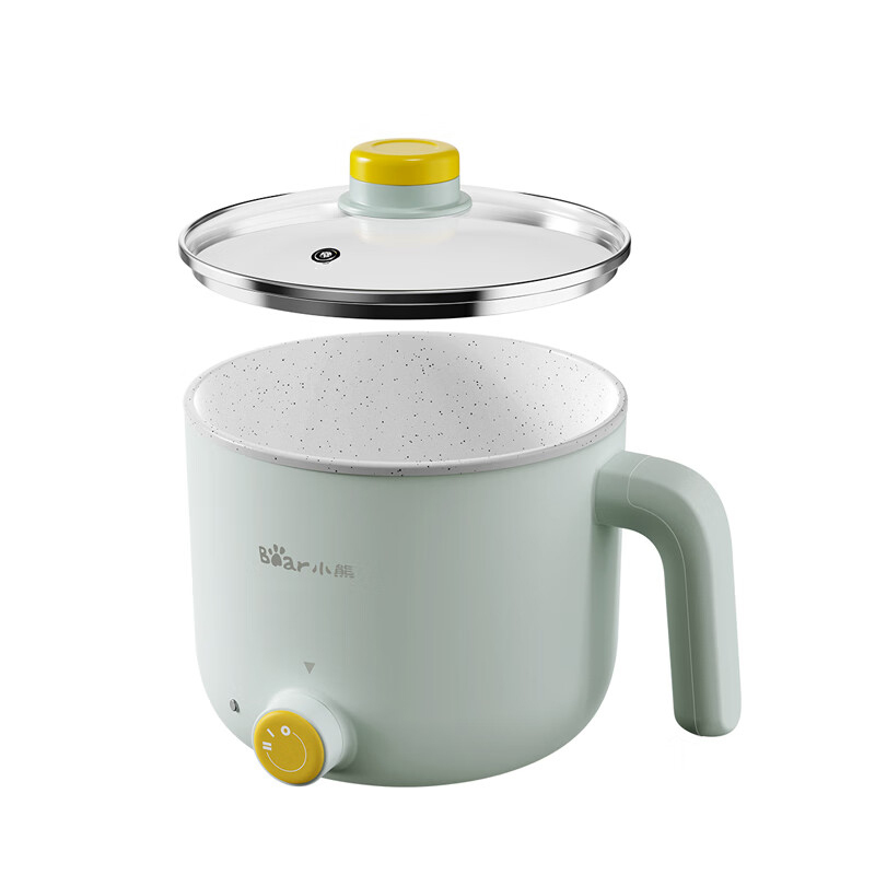 小熊电热锅1.2L多功能不沾涂层家用小锅DRG-E12T1
