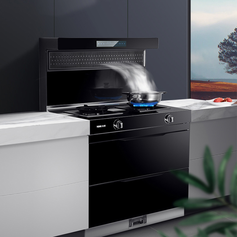 [2022新款]york约克智能集成灶yk-j60家用集成灶消毒烘干一体灶抽油