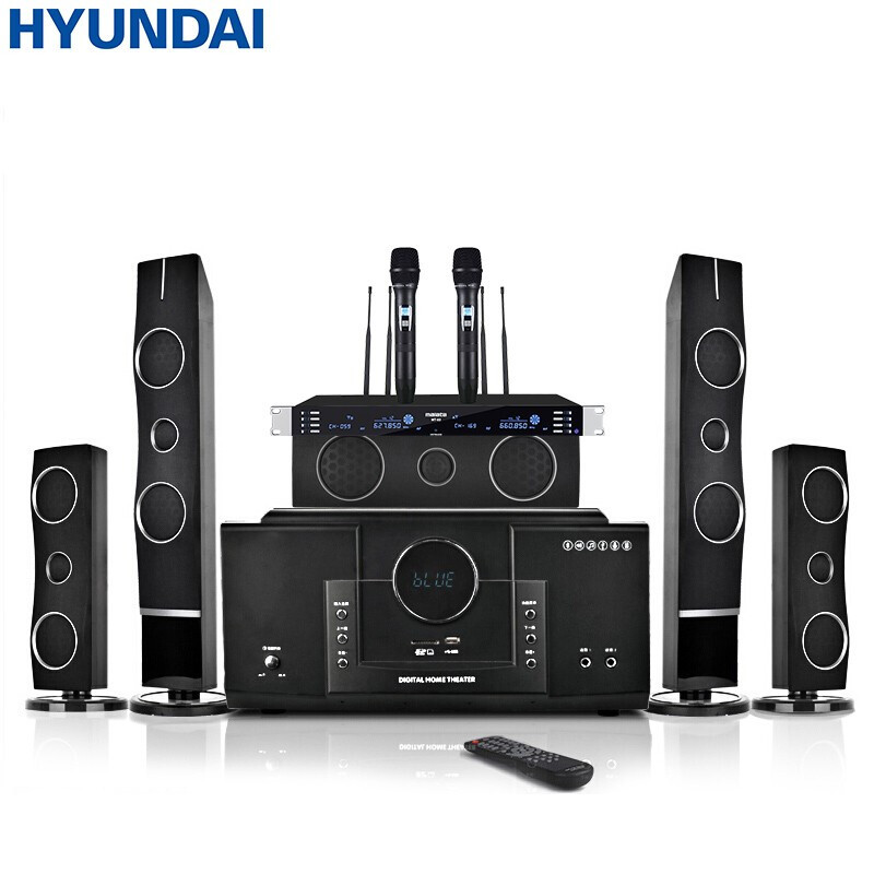 现代hyundai家庭影院音响组合ktv套装模拟51音响设备客厅电视家用壁挂
