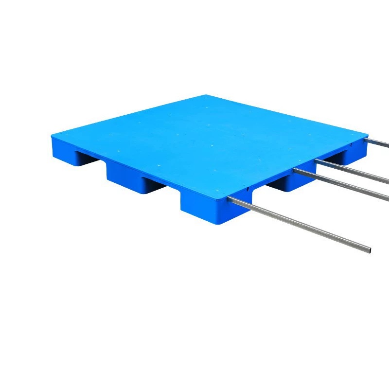 宁储 塑料托盘 平板九脚托盘 140*140*14cm+4钢 张高清大图