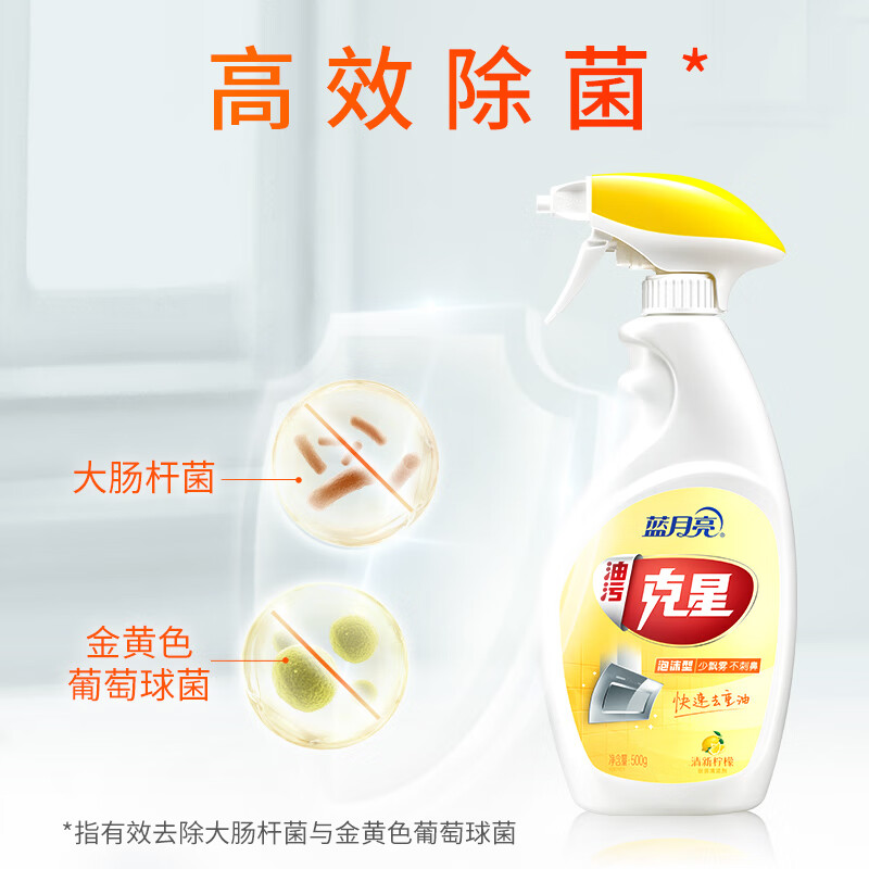 蓝月亮清新柠檬油污克星泡沫型500g(NM)高清大图