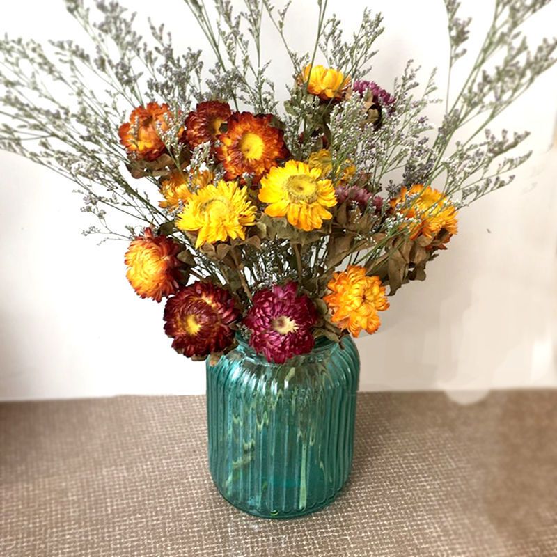 永生花干花真花小雏菊云南天然花束摆件忽忘我装饰摆设花篮套装新