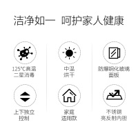 康宝(Canbo)XDZ80-A38消毒柜家用商用小型迷你立式台式双门碗柜厨房高温80升 商用